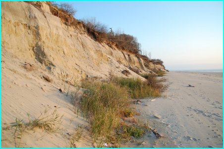 Les côtes sableuses sont plus sensibles à l'érosion.