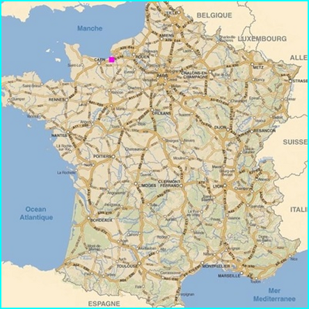 La carte d'un pays (La France)