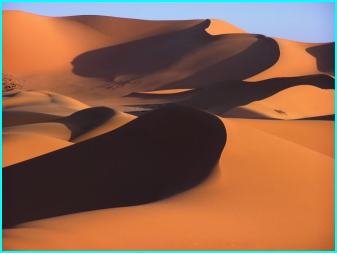 Le désert du Sahara en Afrique