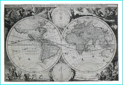 Une mappemonde (1665)