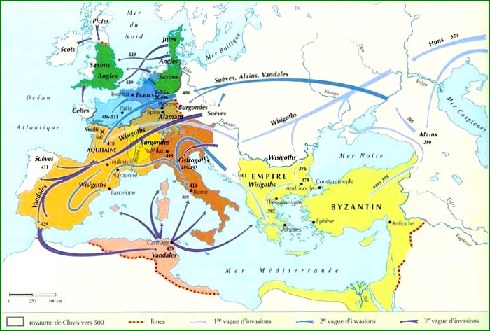 L'Europe au début du Moyen Âge - Les invasions barbares