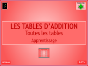 Tables d'addition (8)