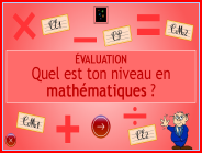 Evaluation du niveau en maths