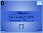 Conjugaison : questionnaire - les groupes de verbes