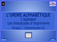 L'ordre alphabétique (2)