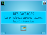 Géographie : Paysages de la Terre - Questionnaire (1)