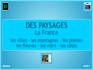 Géographie : Paysages de la France