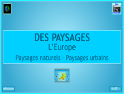 Géographie : Paysages de l'Europe