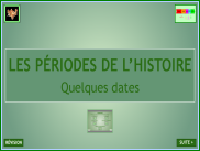 Histoire - Les périodes de l'histoire : quelques dates