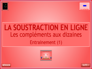 Calcul : La soustraction en ligne - Nombres de 0 à 50 (1)