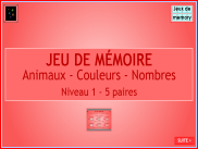Jeu de memory - Niveau 1