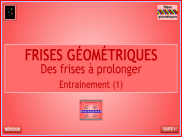Repérage : Prolonger des frises (1)