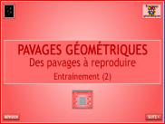 Repérage : Reproduire des pavages (2)