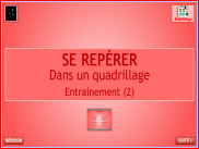 Repérage : se repérer sur un quadrillage (2)
