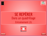 Repérage : se repérer sur un quadrillage (3)
