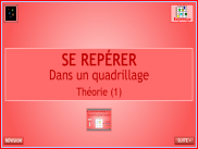 Repérage : utiliser un quadrillage - Théorie (1)