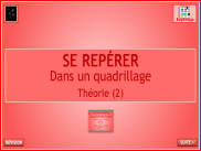 Repérage : utiliser un quadrillage - Théorie (2)