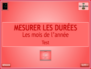 Mesurer les durées : Les mois de l'année