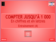 Compter jusqu'à 1000 - Entrainement (4)