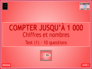 Compter jusqu'à 1000 - Questionnaire (1)