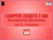 Compter jusqu'à 1000 - Questionnaire (2)