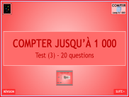 Compter jusqu'à 1000 - Questionnaire (3)