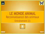 Sciences : Le monde animal - Reconnaissance des animaux