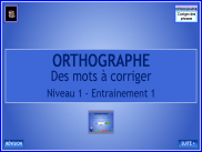 Orthographe : Corriger des mots dans des phrases (1)