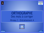 Orthographe : Corriger des mots dans des phrases (4)