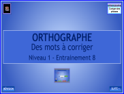Orthographe : Corriger des mots dans des phrases (8)