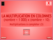 Calcul : La multiplication en colonnes (6)