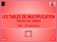 Les tables de multiplication - Toutes les tables (3)