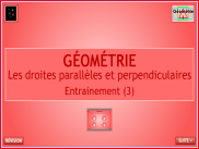 Géométrie : Les droites - Entraînement (3)