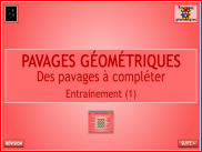 Géométrie : Repérage - Compléter des pavages (1)