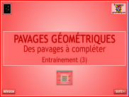 Géométrie : Repérage - Compléter des pavages (3)