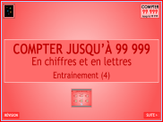 Compter jusqu'à 99 999 - Entrainement (4)