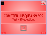 Compter jusqu'à 99 999 - Questionnaire