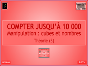 Compter jusqu'à 9 999 - Théorie : Manipulation