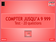 Compter jusqu'à 9 999 - Questionnaire