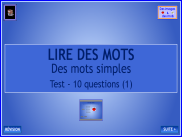 Lire des mots : Questionnaire (1)
