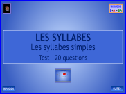 Les syllabes : Questionnaire (1)