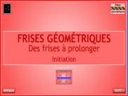 Repérage : les frises - Initiation