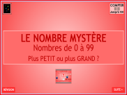 Compter jusqu'à 100 : Le nombre mystère