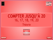 Compter jusqu'à 20 : Théorie (2)
