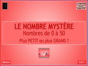 Compter jusqu'à 50 : Le nombre mystère