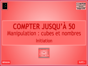 Activités en ligne : Manipulation - Compter jusqu'à 50