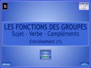Grammaire - Les groupes dans la phrase - Entrainement