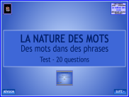 La nature des mots : Questionnaire