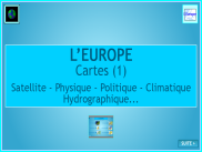 Géographie : Des cartes de l'Europe (1)