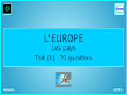 Géographie - Questionnaire : situer les pays de l'Europe